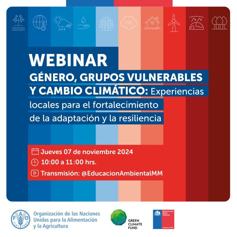 07 nov. Género, grupos vulnerables y cambio climático