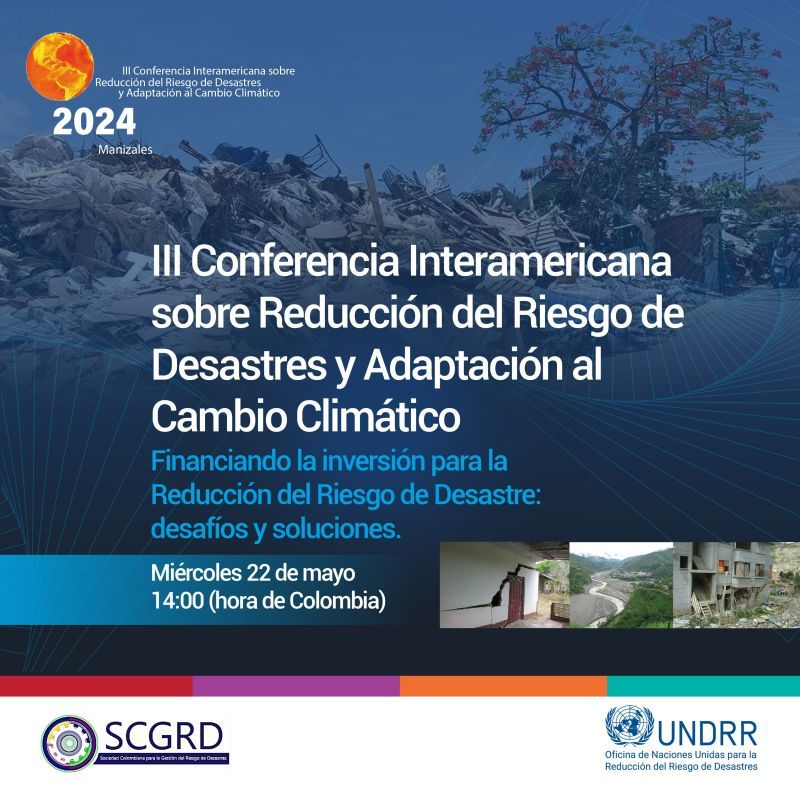 20 may. III Conferencia Interamericana sobre RRD y adaptación al cambio climático