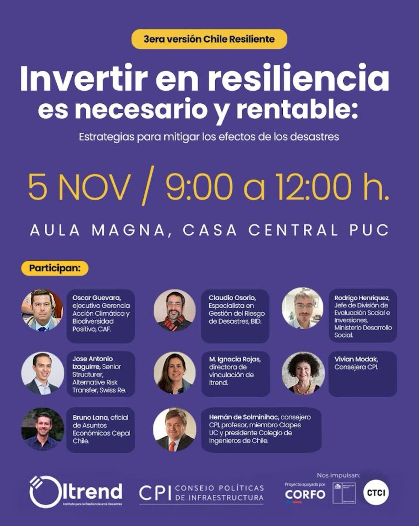 05 nov. Invertir en resiliencia es necesario y rentable