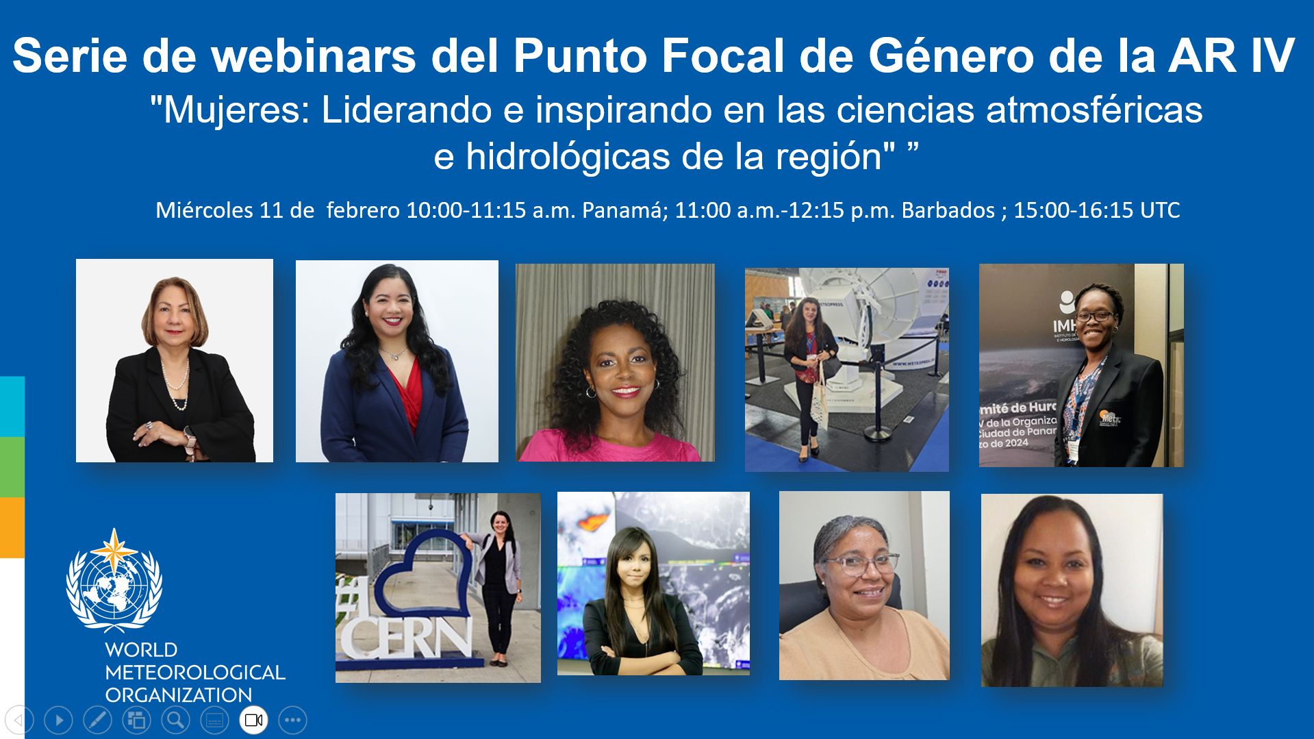 11 feb. Mujeres: Liderando e inspirando en las ciencias atmosféricas e hidrológicas de la región